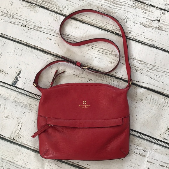 kate spade Handbags - Kate Spade Starla Grant Park Red Leather Purse